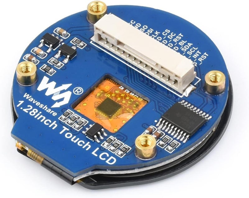 Waveshare 1.28inch Round LCD Display Module with Touch Panel, 240×240 Resolution, IPS, SPI and I2C Communication, Compatible with Raspberry Pi 5/4B/3B/Zero/Zero W/Zero 2W/Pico/Pico W/Pico WH - Image 2